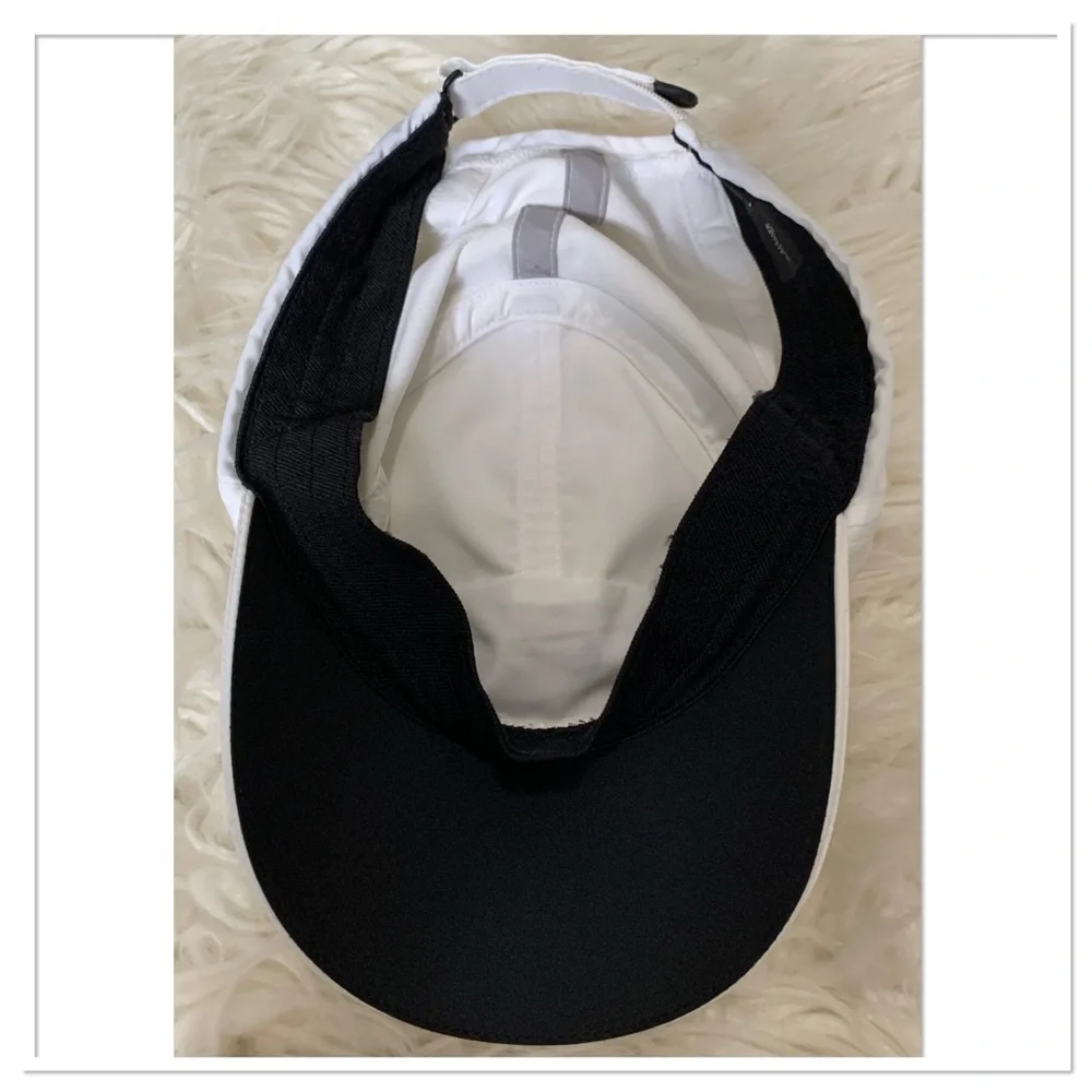 Nike Vintage Tailwind 7 Panel Featherlight Dri Fit Running Cap Hat White Brown